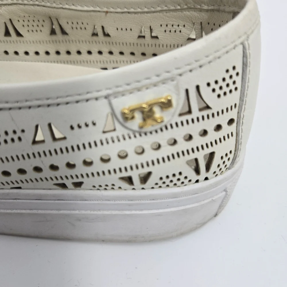 Tory Burch Roselle‎ Sneakers White Laser Cut Leather